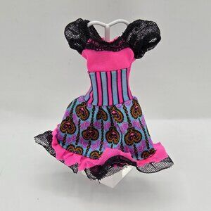 Monster High Freaky Fusions Dracubecca 2014 Doll Pink Circus Dress